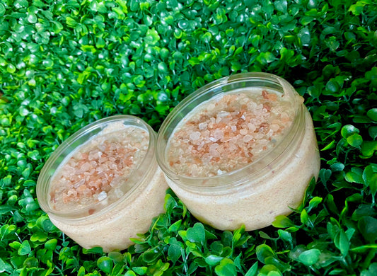 Salt Bae Pink Salt Body Scrub- Body Polish-Skin Exfoliant Scrub- Skin Detoxifying Scrub-Mineral Replenishing Scrub